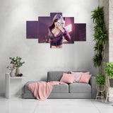 PUBG Mask Girl (5 Panel-II) Game Wall Art