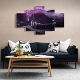 Mazda Rx7 Aesthetic (5 Panel-II) Car Wall Art