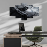 Gray Toyota Supra Car (5 Panel-II) Car Wall Art