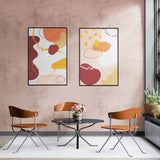 Abstract tropical leaves (2 Panel) Abstract Wall Art