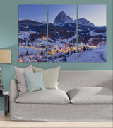 Scenic View Snow (3 Panel-II) Landscape Wall Art