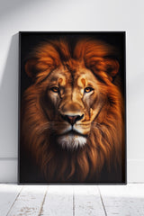 Majestic Lion Portrait Animal | Animal Poster Wall Art