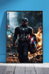 Marvel Hero Captain America | Movies Poster Wall Art