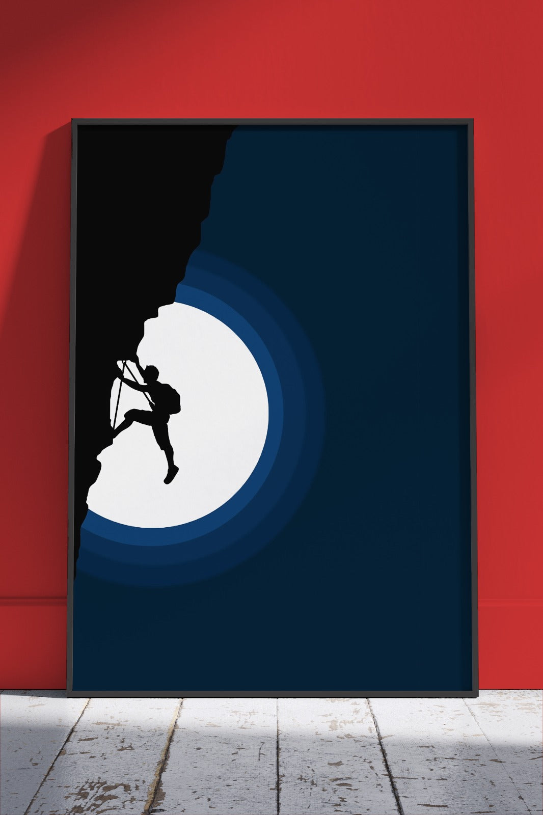 Minimal Flat Climb Art | Poster Wall Art