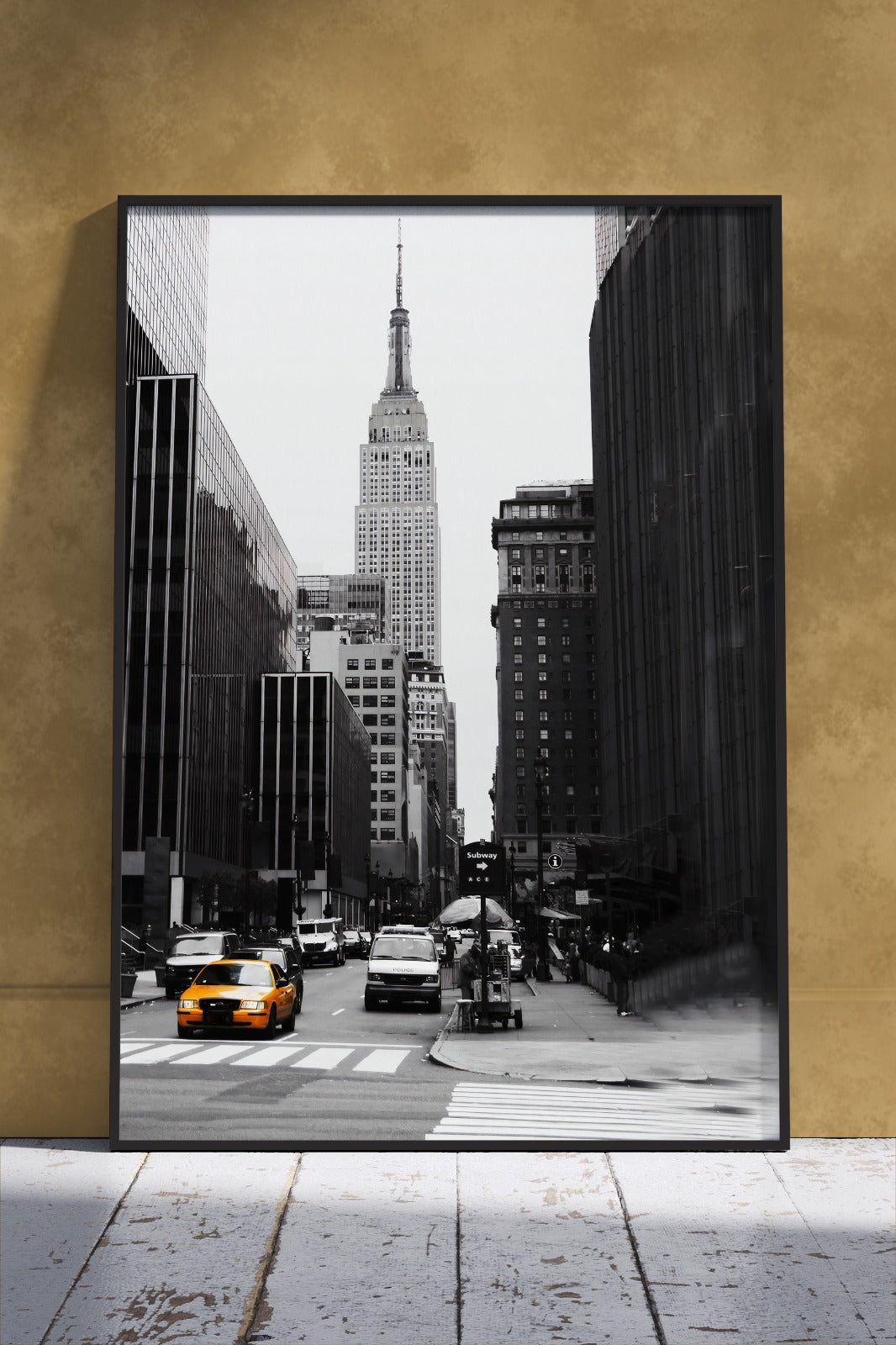 New York City Skylines | Cars Poster Wall Art