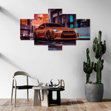 Nissan Gtr Nfs front (5 Panel-II) Car Wall Art