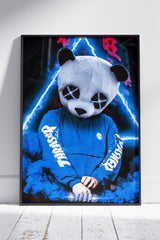 Panda In Style | Animal Poster Wall Art