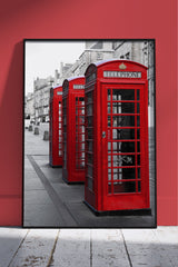 Phone boxes on the Royal Mile | Scenery Poster Wall Art