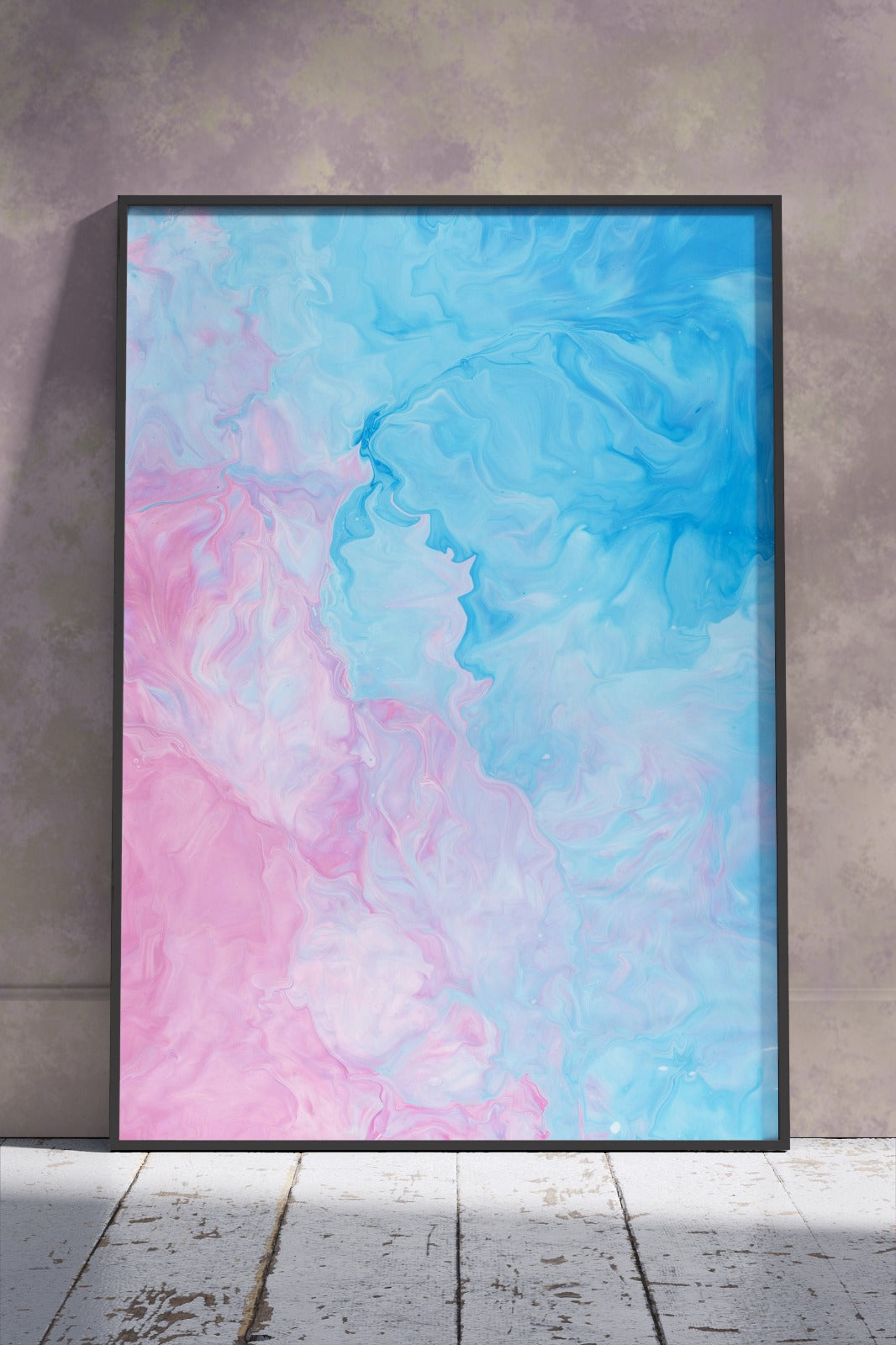 Purple and white abstract | Poster Wall Art