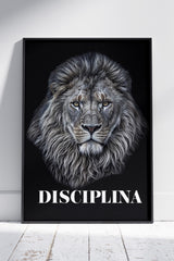 Quadro e poster Lion - Disciplina | Animal Poster Wall Art