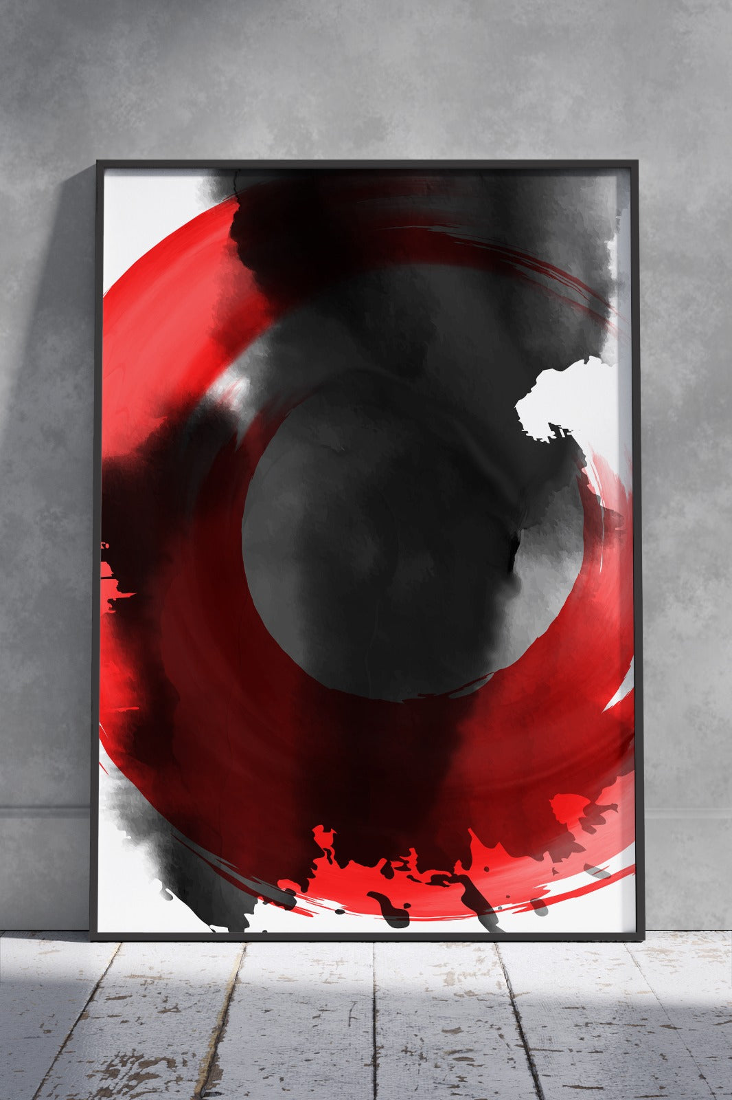 Red White Black Background Vector | Poster Wall Art