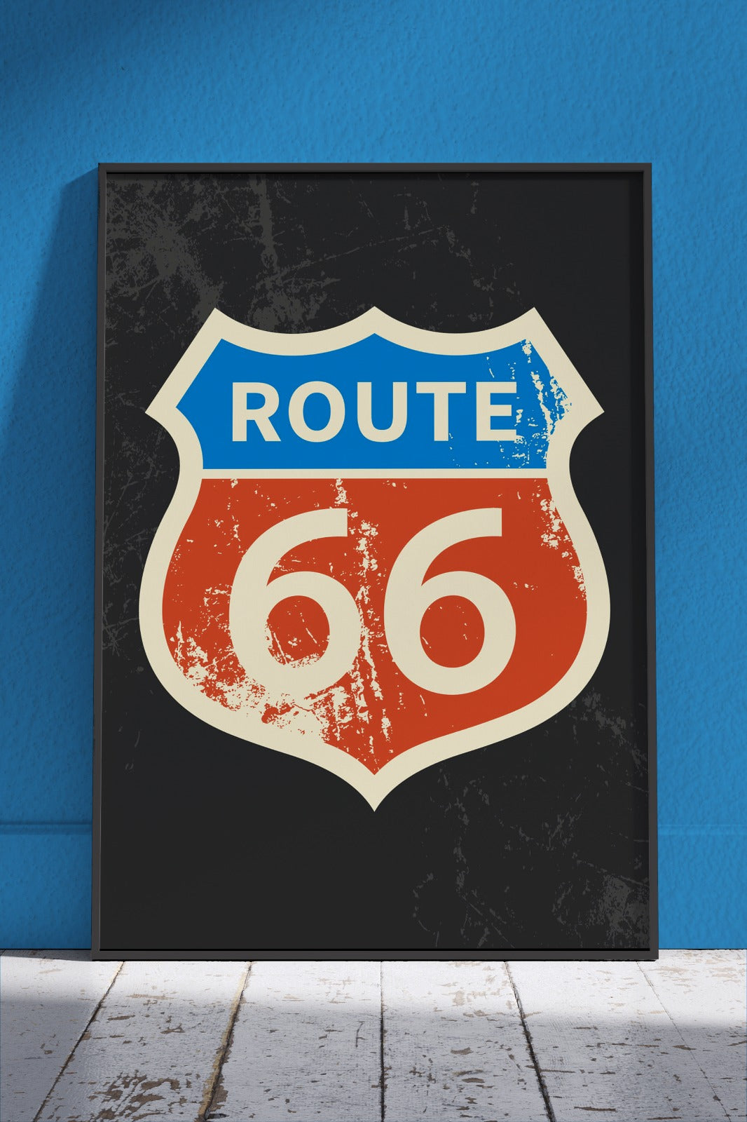 Retro Design Route 66 | Poster Wall Art