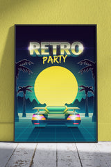 Retro Party Poster | Poster Wall Art