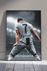 Ronaldo Celebration Thunder Fifa | Sports Poster Wall Art