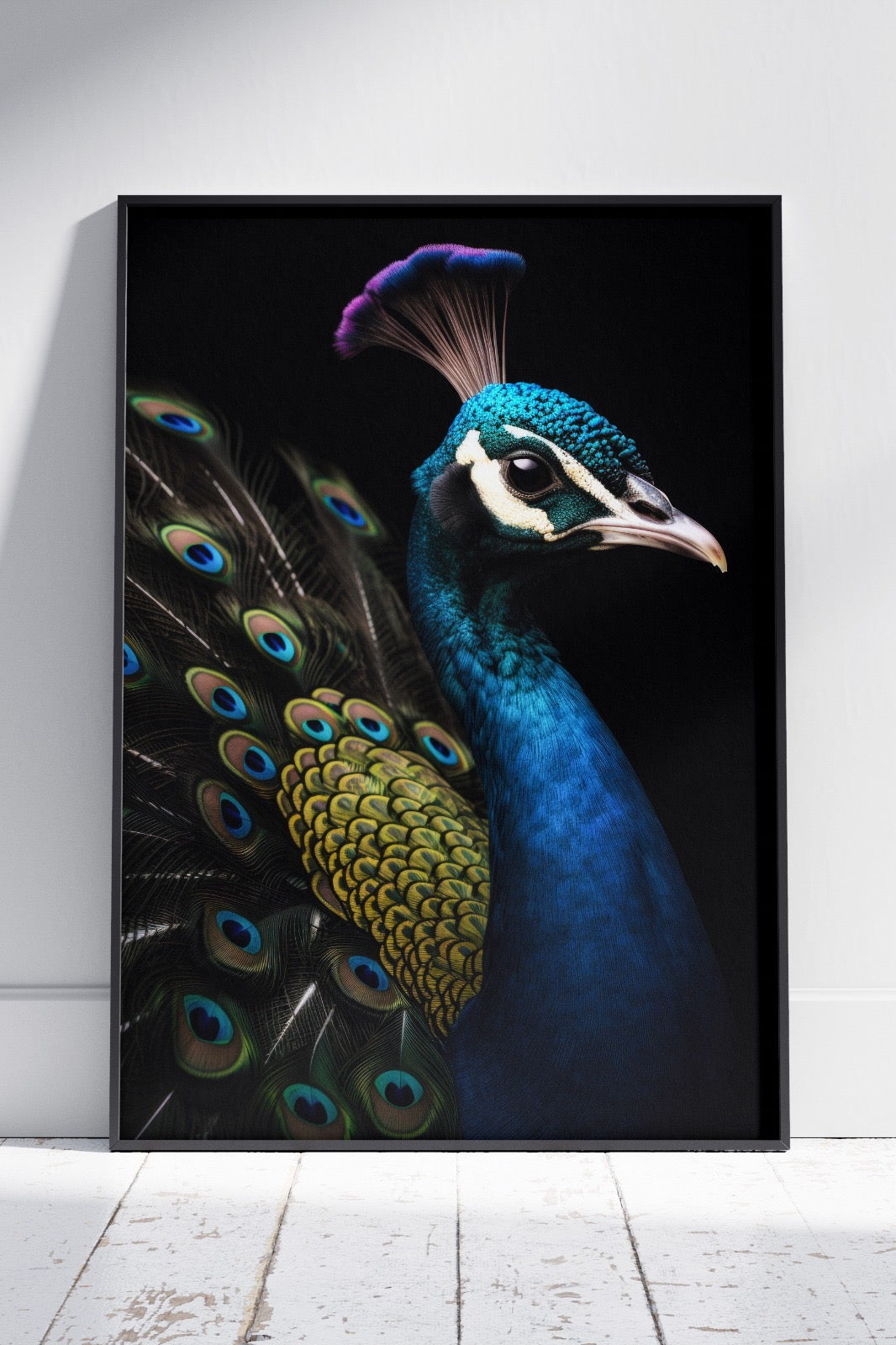 Sense Peacock Realistic Feather | Animal Poster Wall Art