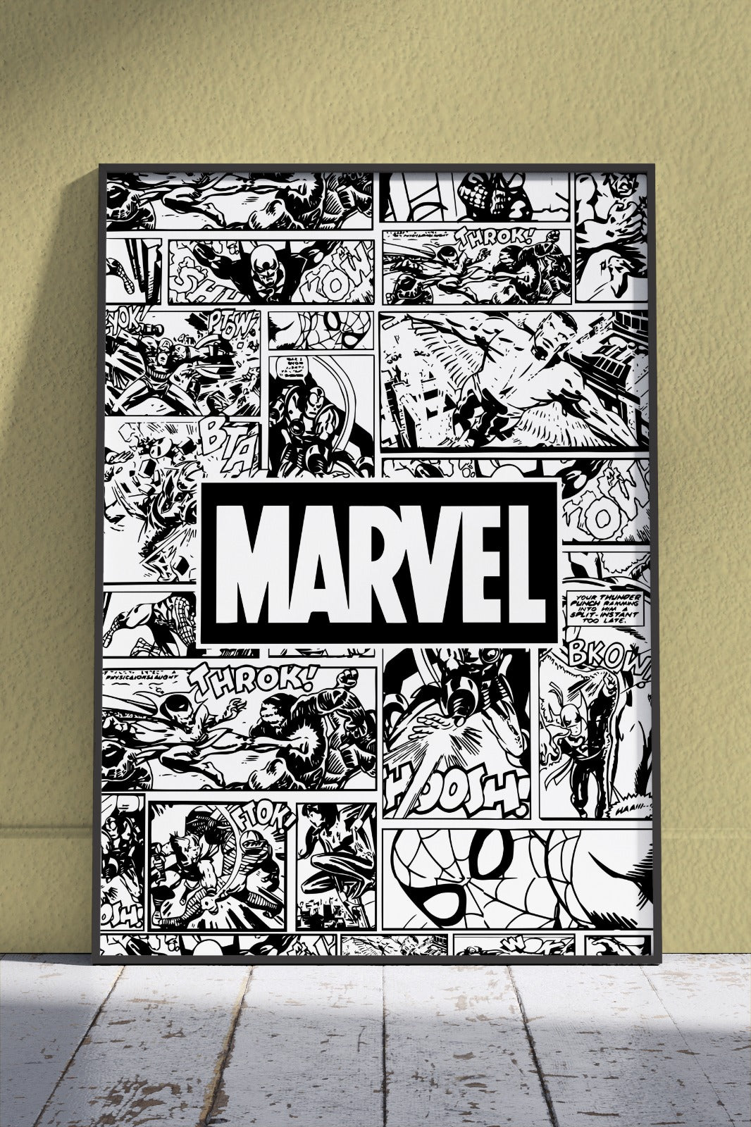 Silver Marvel Retro Vintage Poster | Movies Poster Wall Art