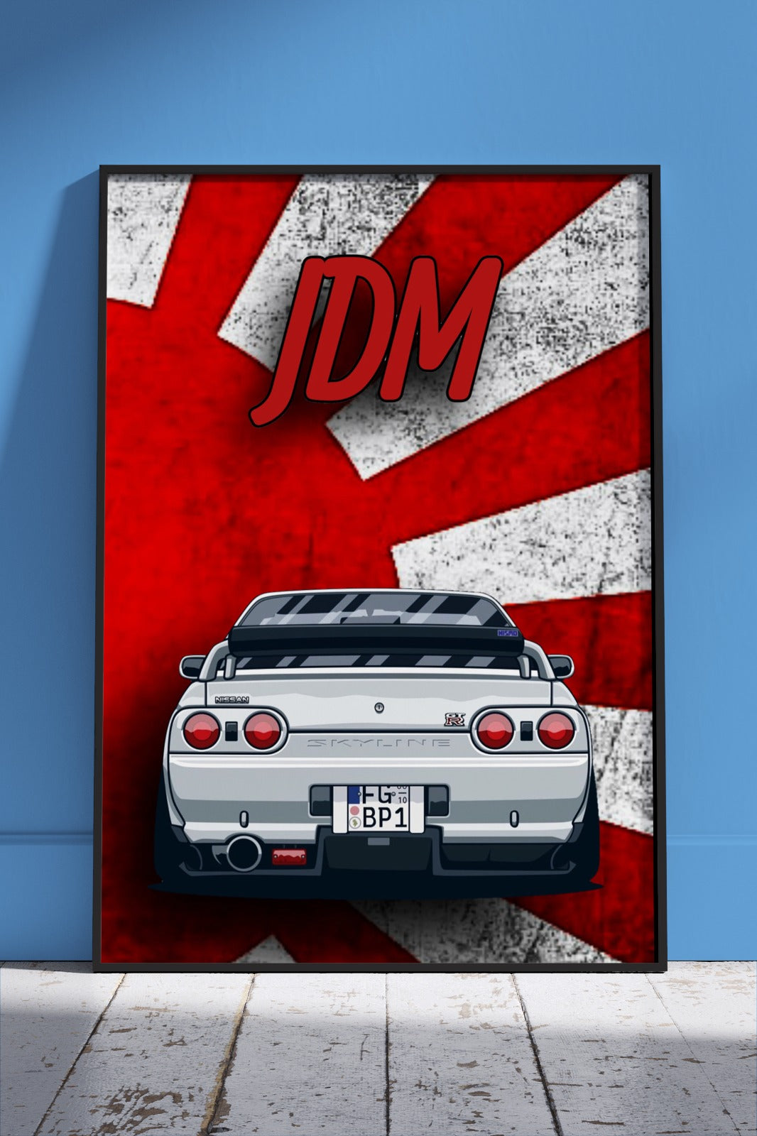 Skyline GTR R32 Vector | Cars Poster Wall Art