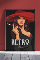 Smoking clipart in the Vintage style | Poster Wall Art