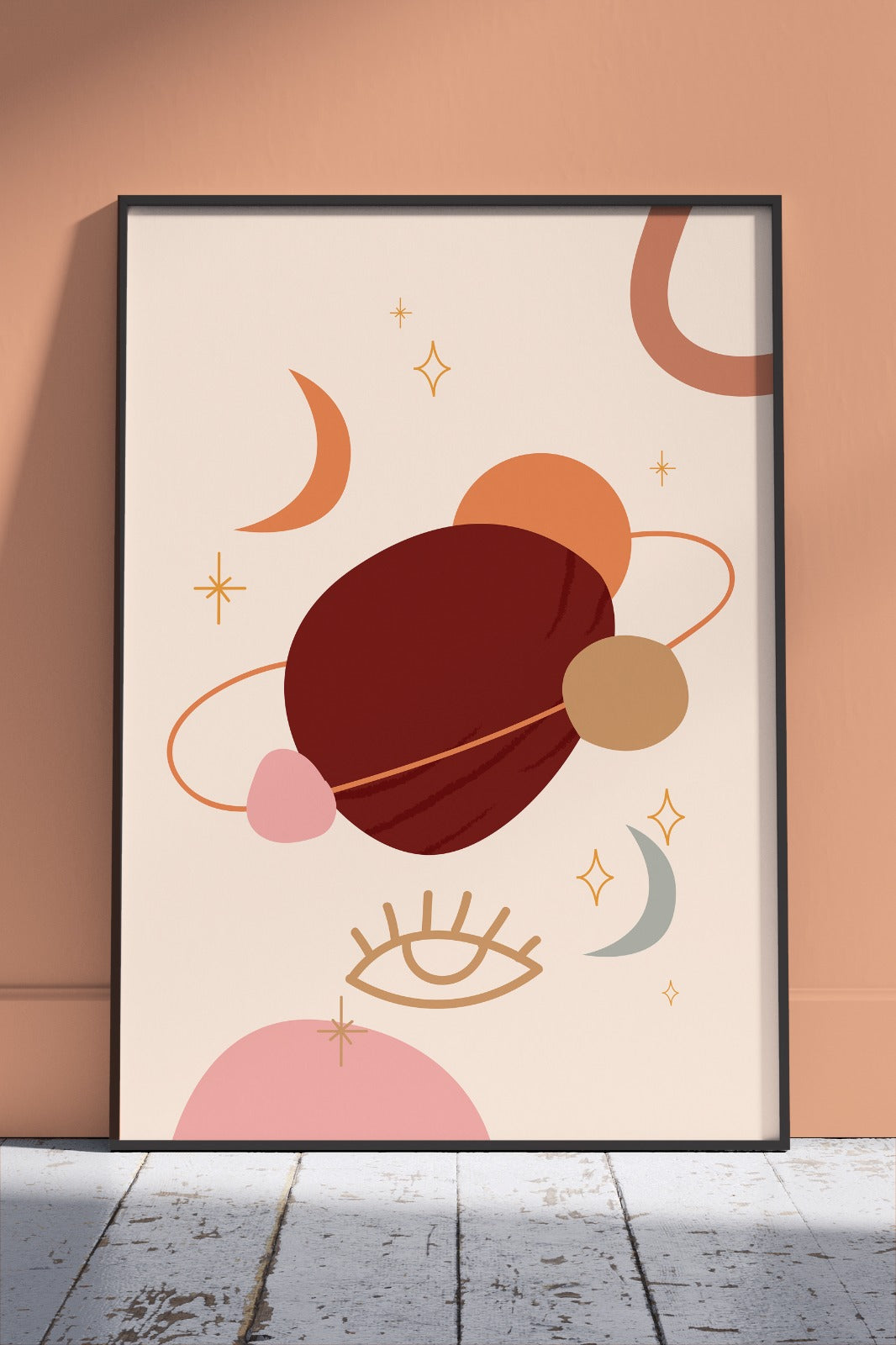 Soul house Celestial Dreams Abstract Planetary | Kids Poster Wall Art