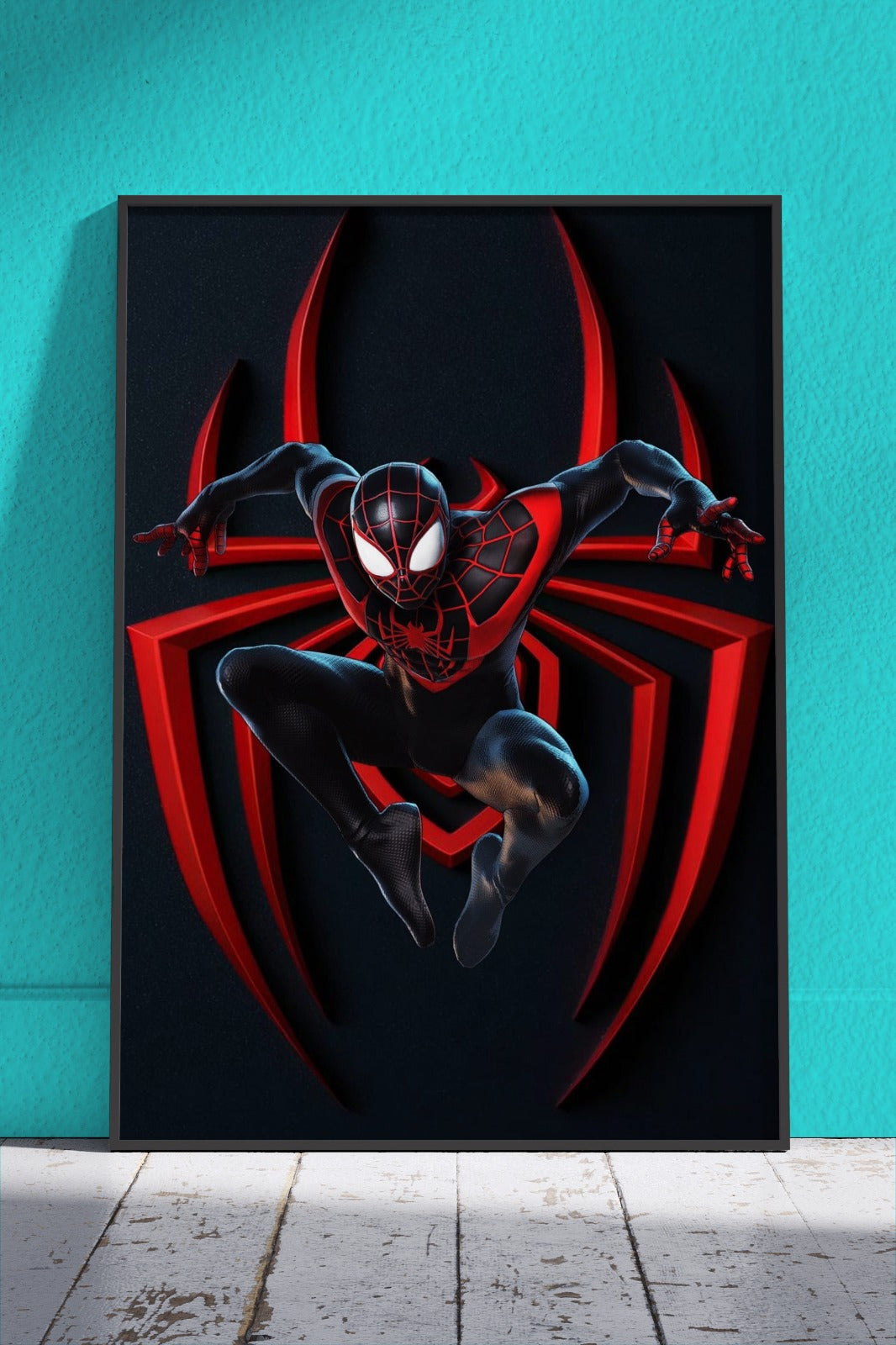 Spider Man With Black Background | Movies Poster Wall Art