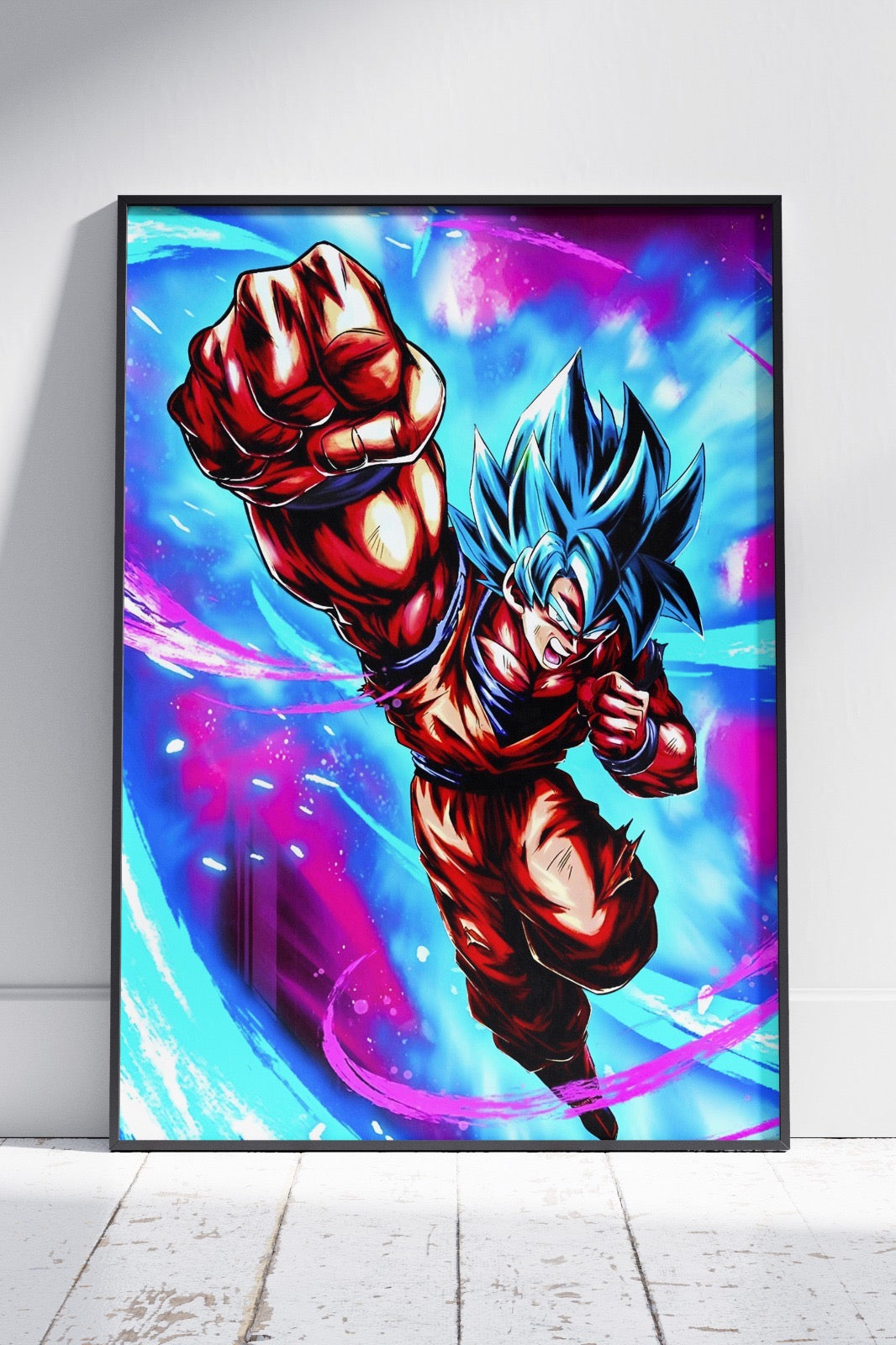 Super Saiyan God SS Kaioken Goku | Anime Poster Wall Art