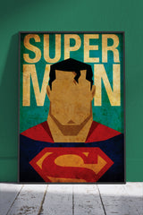 Superman Cartoon Style Vintage | Movies Poster Wall Art