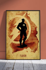 The Flash Minimalist Poster | Movies Poster Wall Art