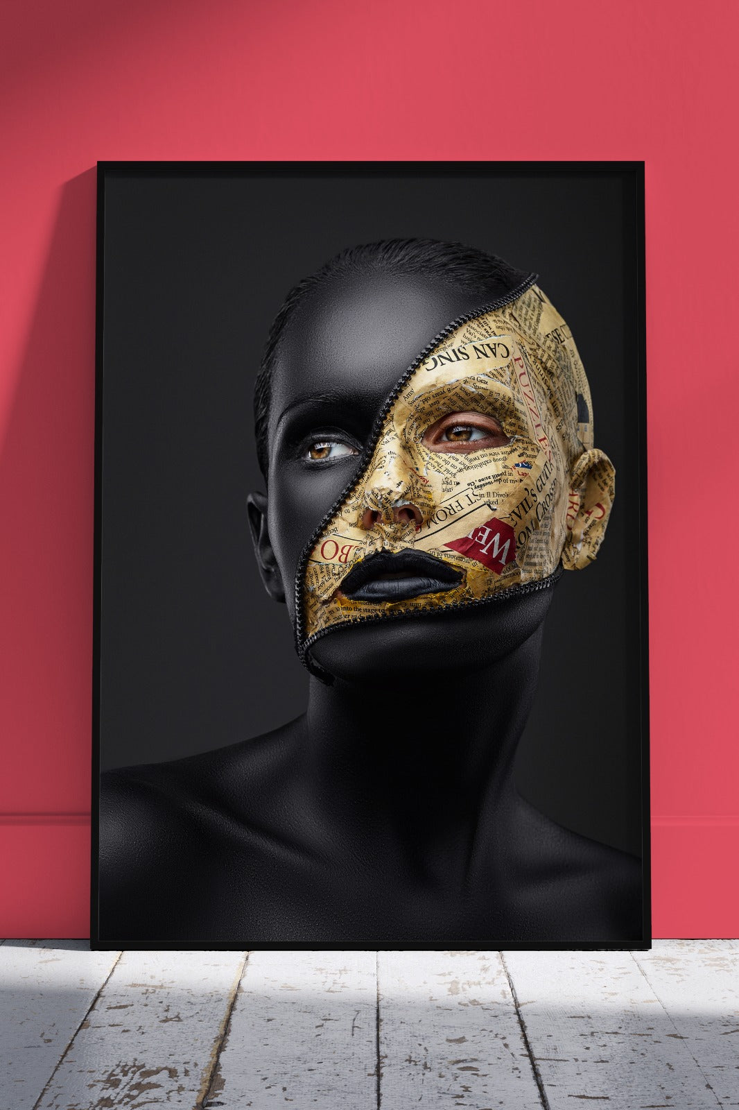 The Tyrant and the Sage - Blacked Portrait | Black & Gold Poster Wall Art