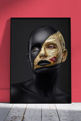 The Tyrant and the Sage - Blacked Portrait | Black & Gold Poster Wall Art