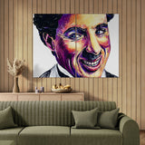 Charlie Chaplin Desenli (2 Panel) Movies Wall Art