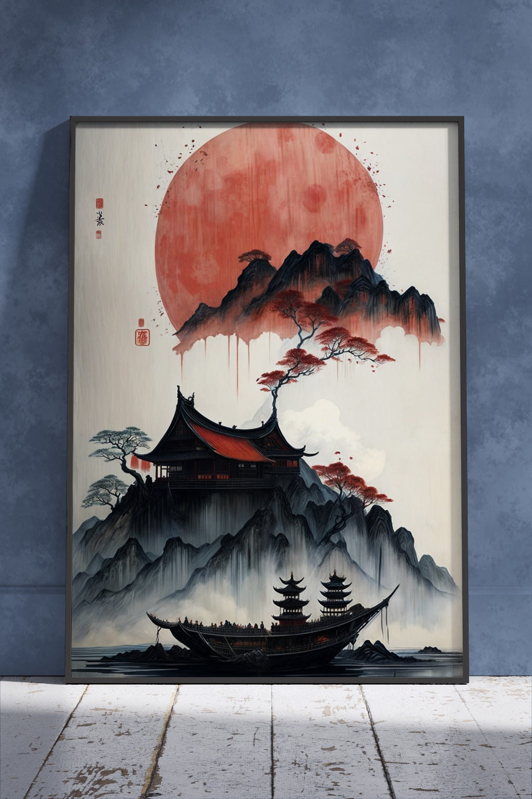 Vintage Japanese Style Natural Landscape | Poster Wall Art