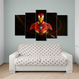 Iron Man Portrait (5 Panel-II) Movies Wall Art