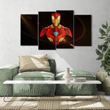 Movie Hero Iron Man (4 Panel-II) Movies Wall Art