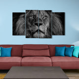 Proud Lion (4 Panel-II) Animal Wall Art