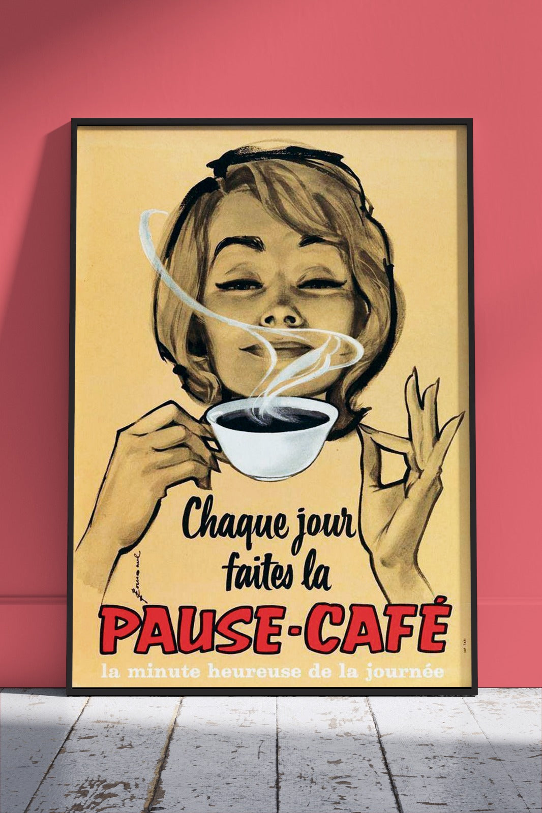 Vintage French Caffe Poster | Kitchen Poster Wall Art
