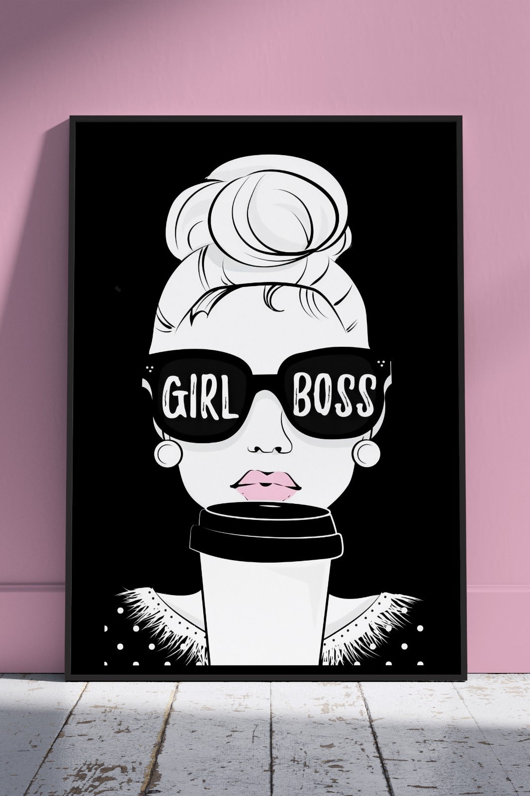 Girl Boss - Coffee Cup | Girlish Poster Wall Art