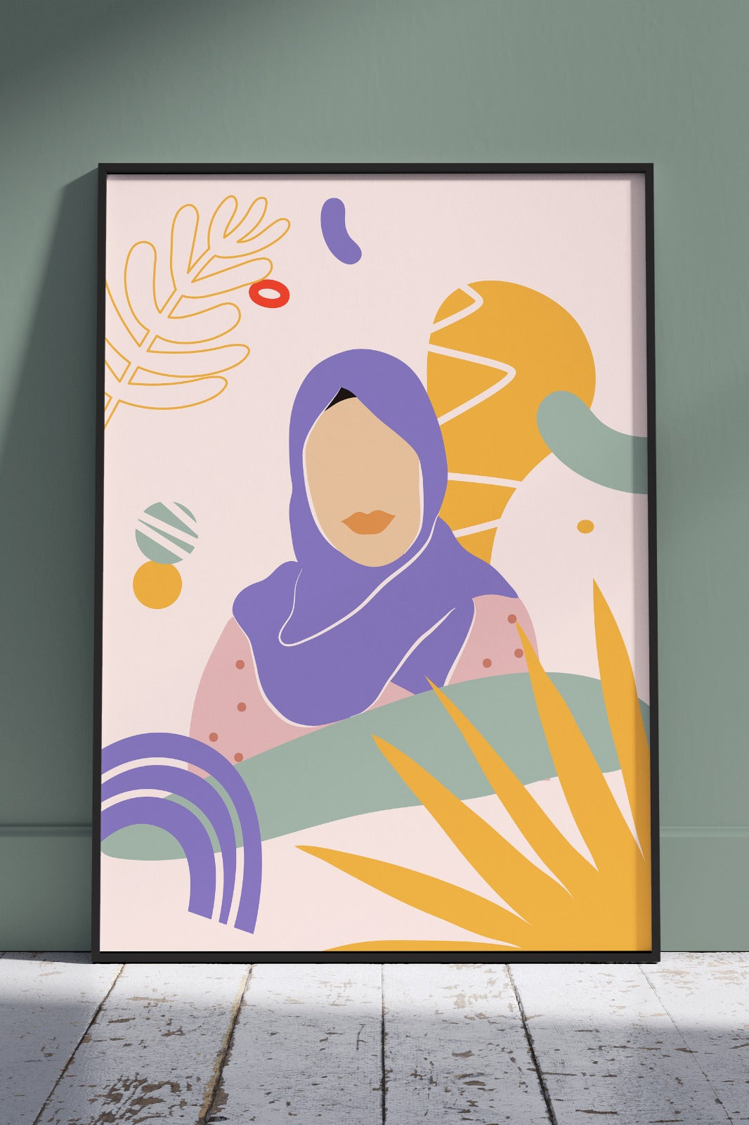 Elegant Women Portrait Art | Girlish Poster Wall Art