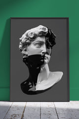 White Marble Bust Of Davids | Poster Wall Art
