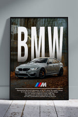 Bmw M3 Poster | Cars Poster Wall Art