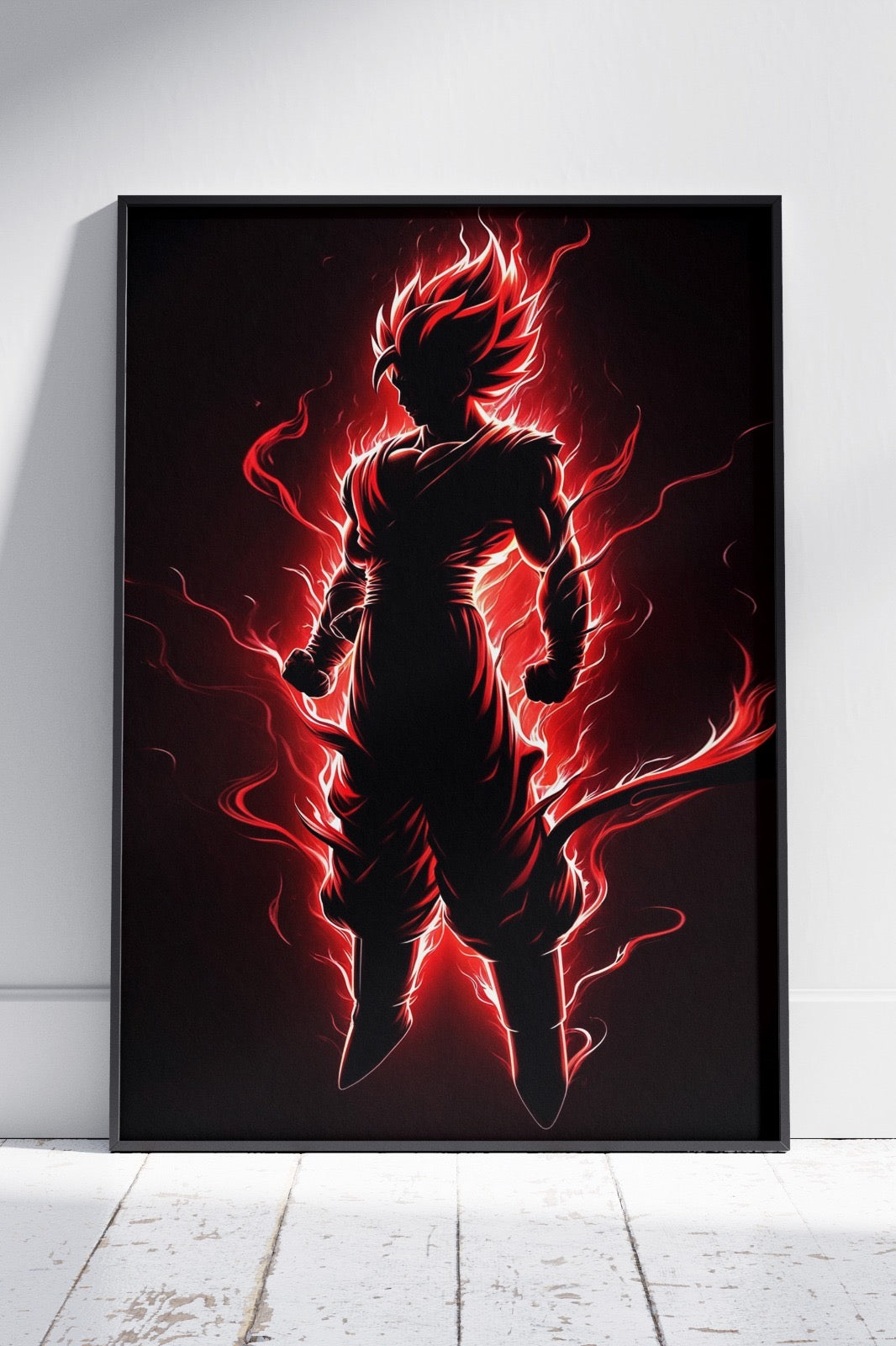 Super Saiyan Red Posters | Anime Poster Wall Art
