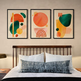 Modern Geometric Abstract Art (3 Panel) Abstract Wall Art