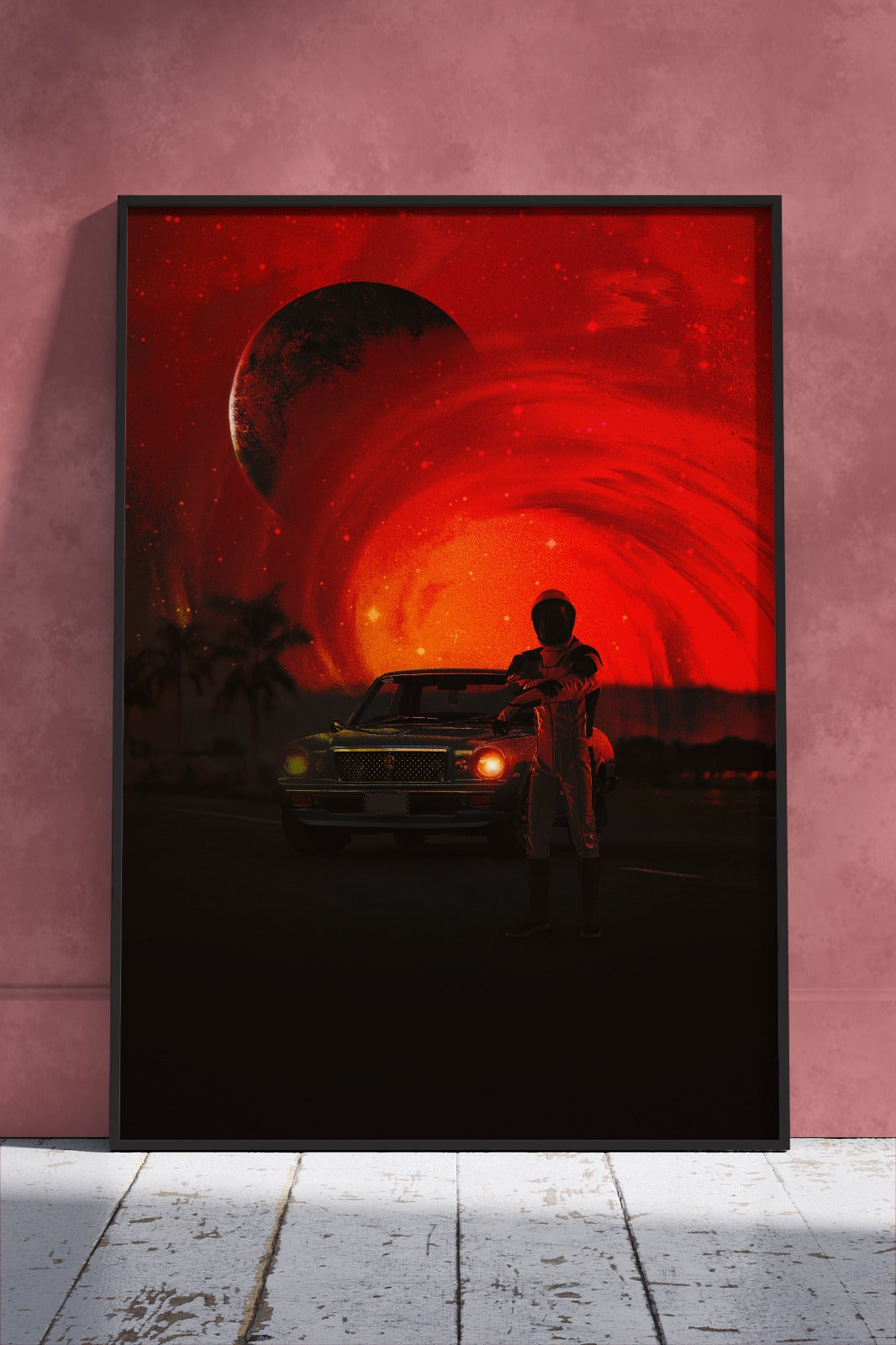 Space Driver Red | Poster Wall Art