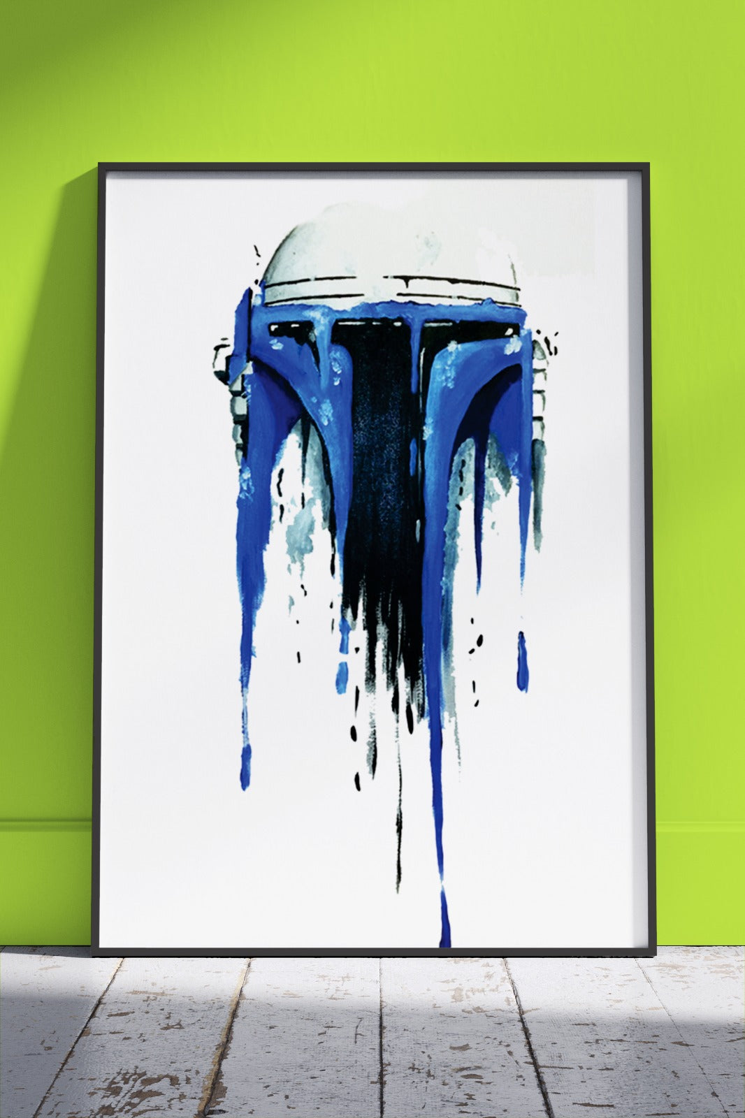 fallen stormtrooper Chrome Blue | Poster Wall Art