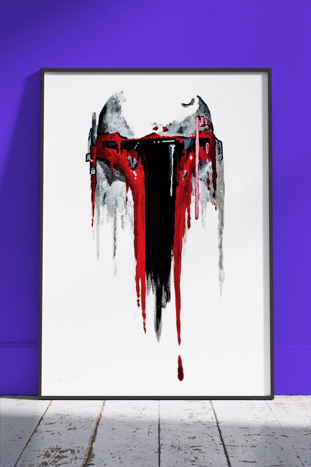 fallen stormtrooper Chrome Red | Poster Wall Art