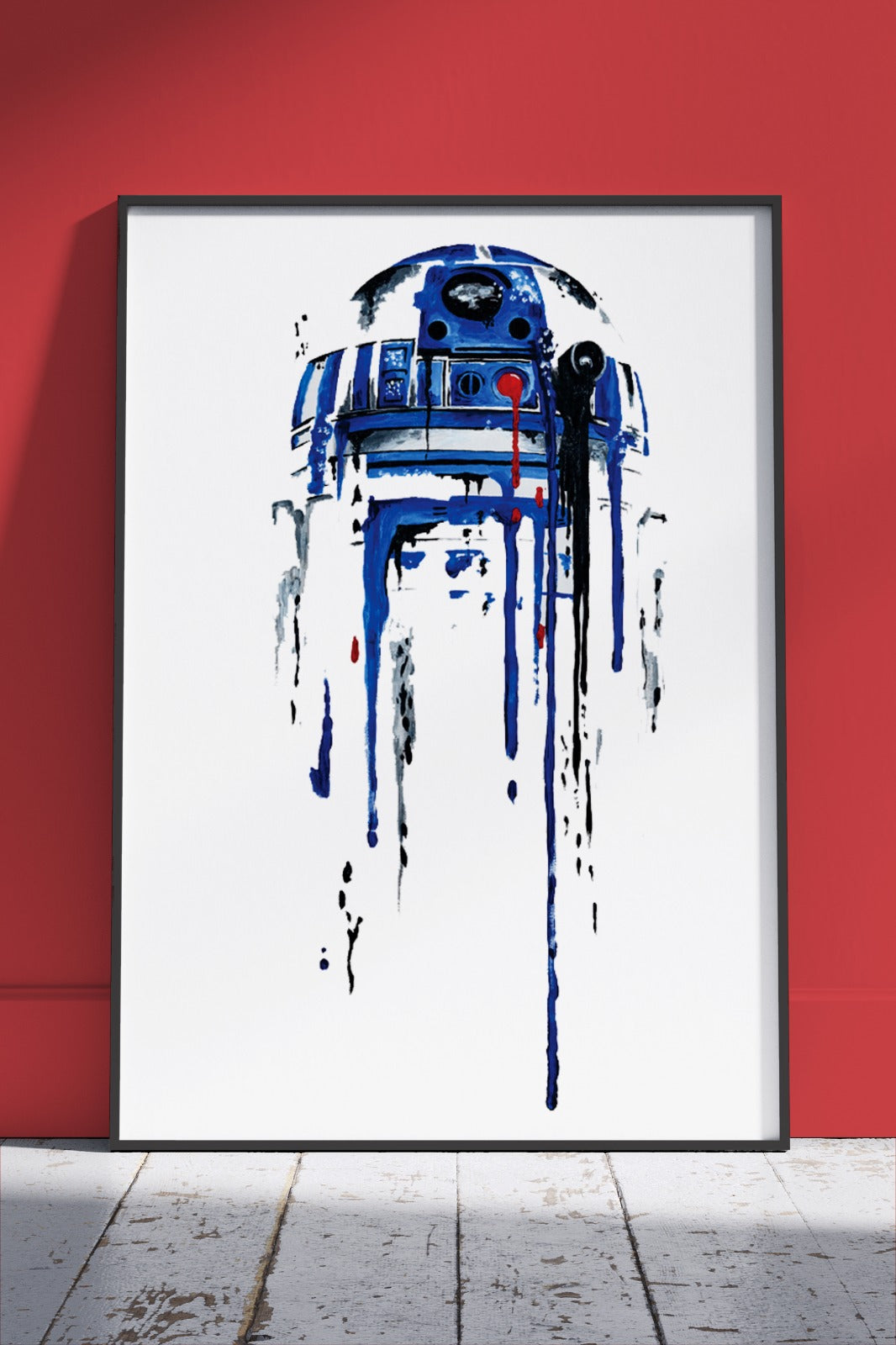 fallen stormtrooper Chrome blue 002 | Poster Wall Art