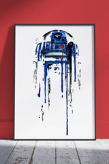 fallen stormtrooper Chrome blue 002 | Poster Wall Art