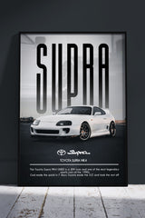 Toyota Supra MK4 | Cars Poster Wall Art