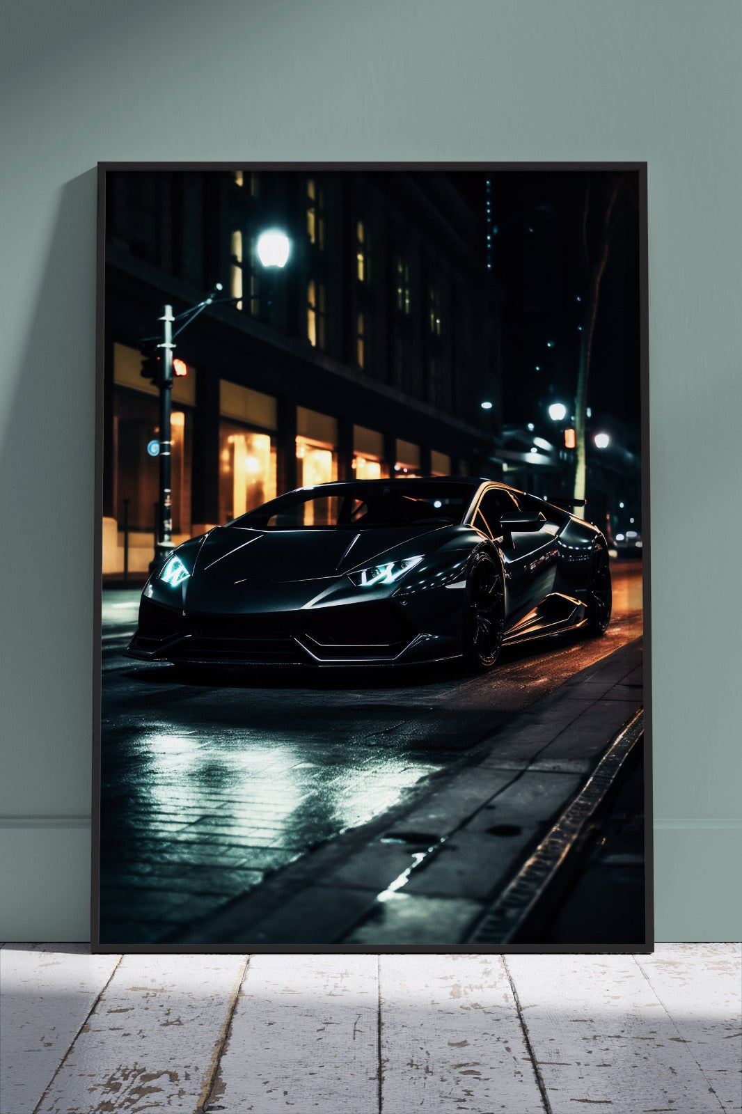 lambo Black | Cars Poster Wall Art