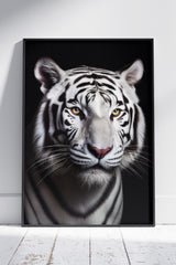 stunning white tiger Poster | Animal Poster Wall Art