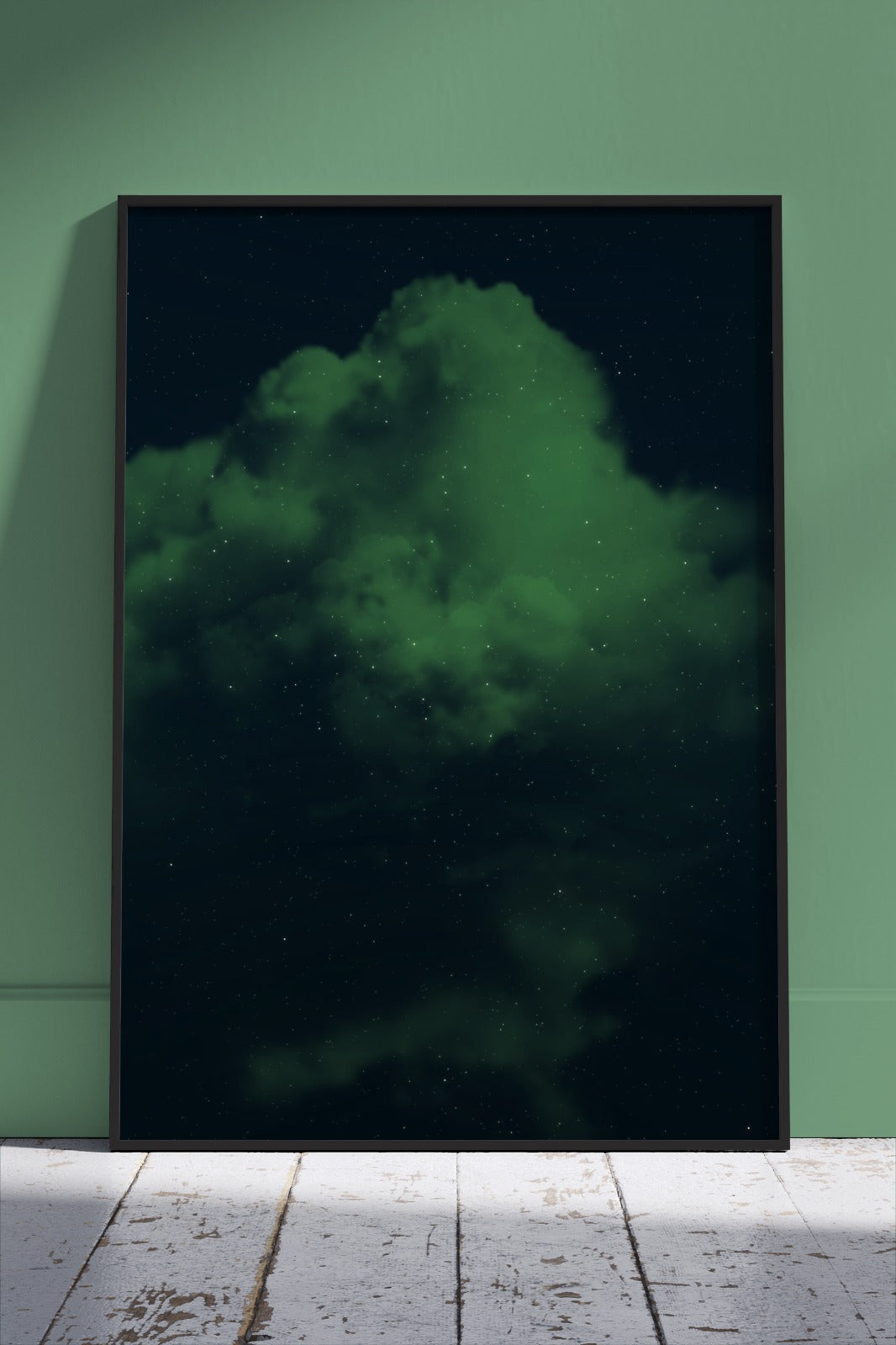 AESTHETIC CLOUDS, Green | Poster Wall Art